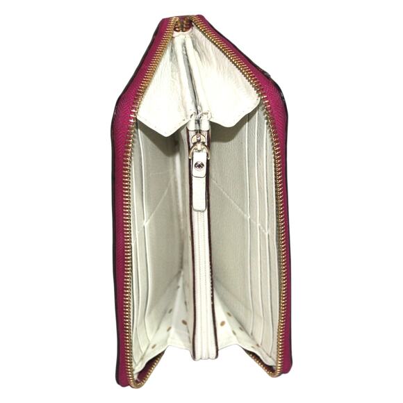 Kate Spade New York Kali Zippered Leather Wallet Pink - Picture 7 of 9